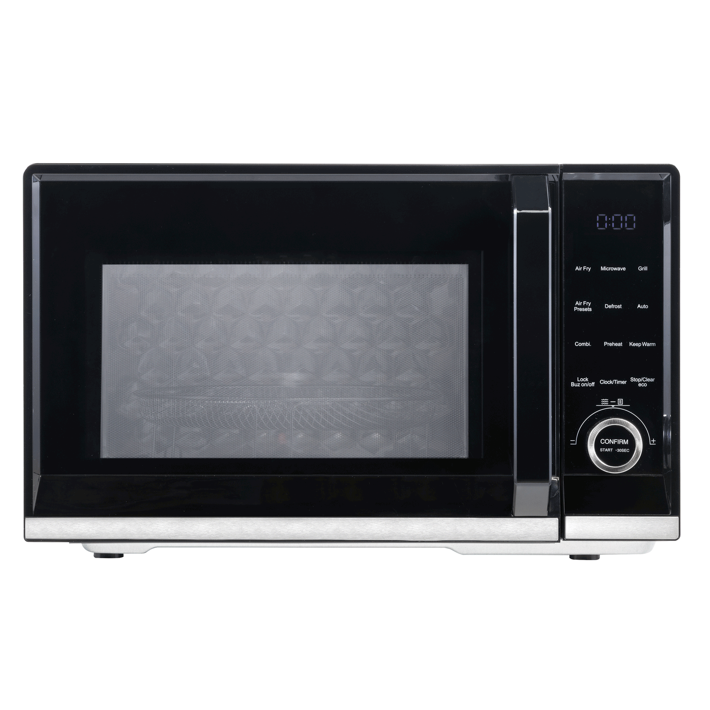 Baridi 7-in-1 Microwave Air Fryer & Grill, 28L Capacity, 9 Pre-Sets, 900W/1800W Black - DH277