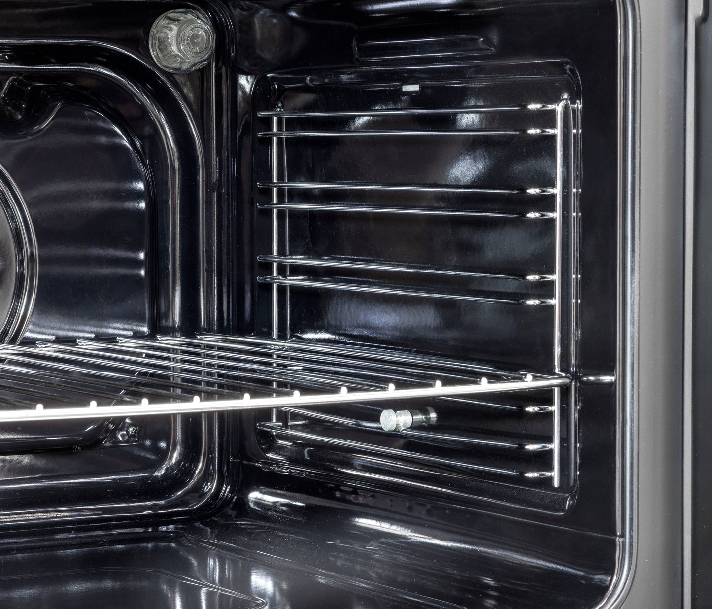 Baridi 72cm Under-Counter Double Oven, 74L Capacity, Energy Rating A, 8 Shelf Positions, Black Glass – DH278