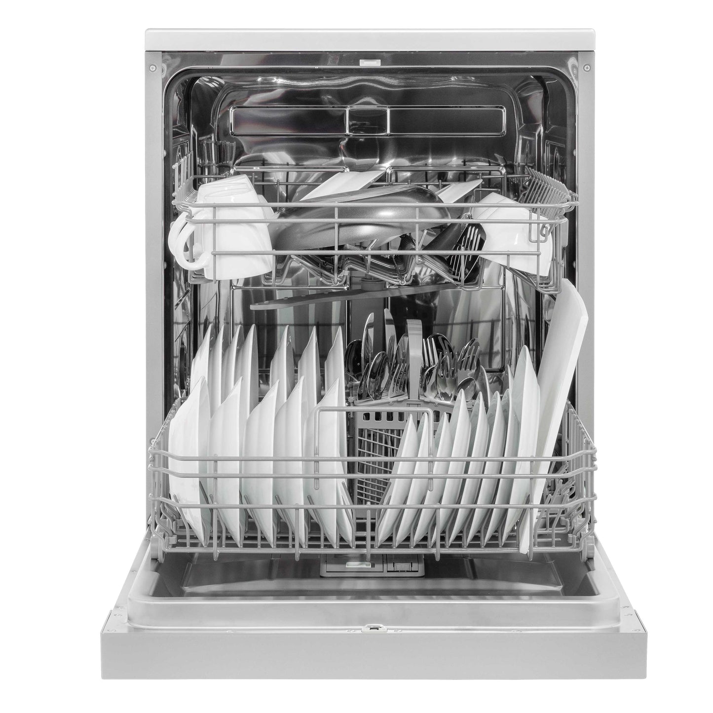 Baridi 60cm Freestanding Dishwasher, 13 Place Settings, 6 Programs, Silver - DH280