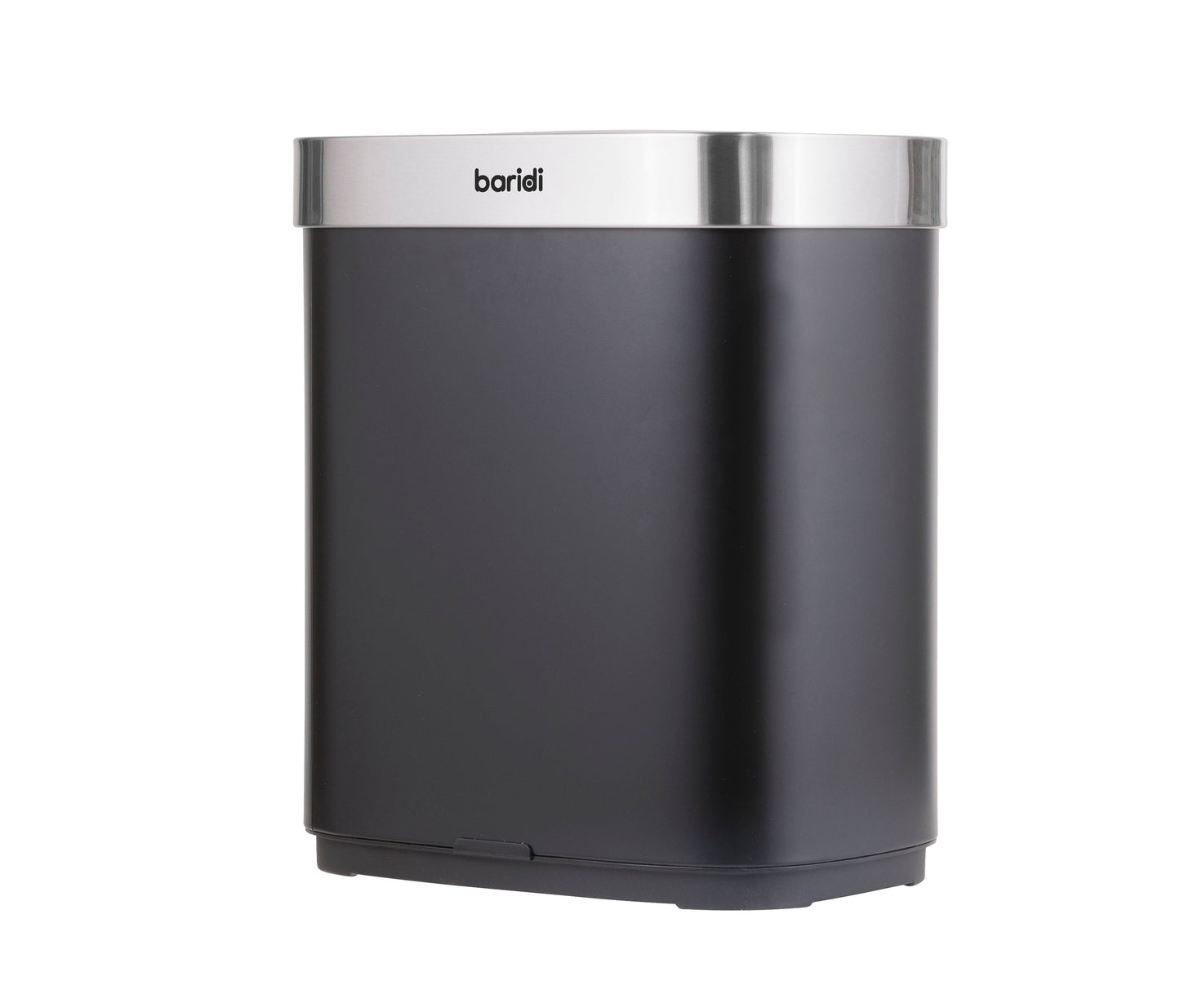 Baridi Sensor Bin, 50L Capacity, Black/Stainless Steel – DH281