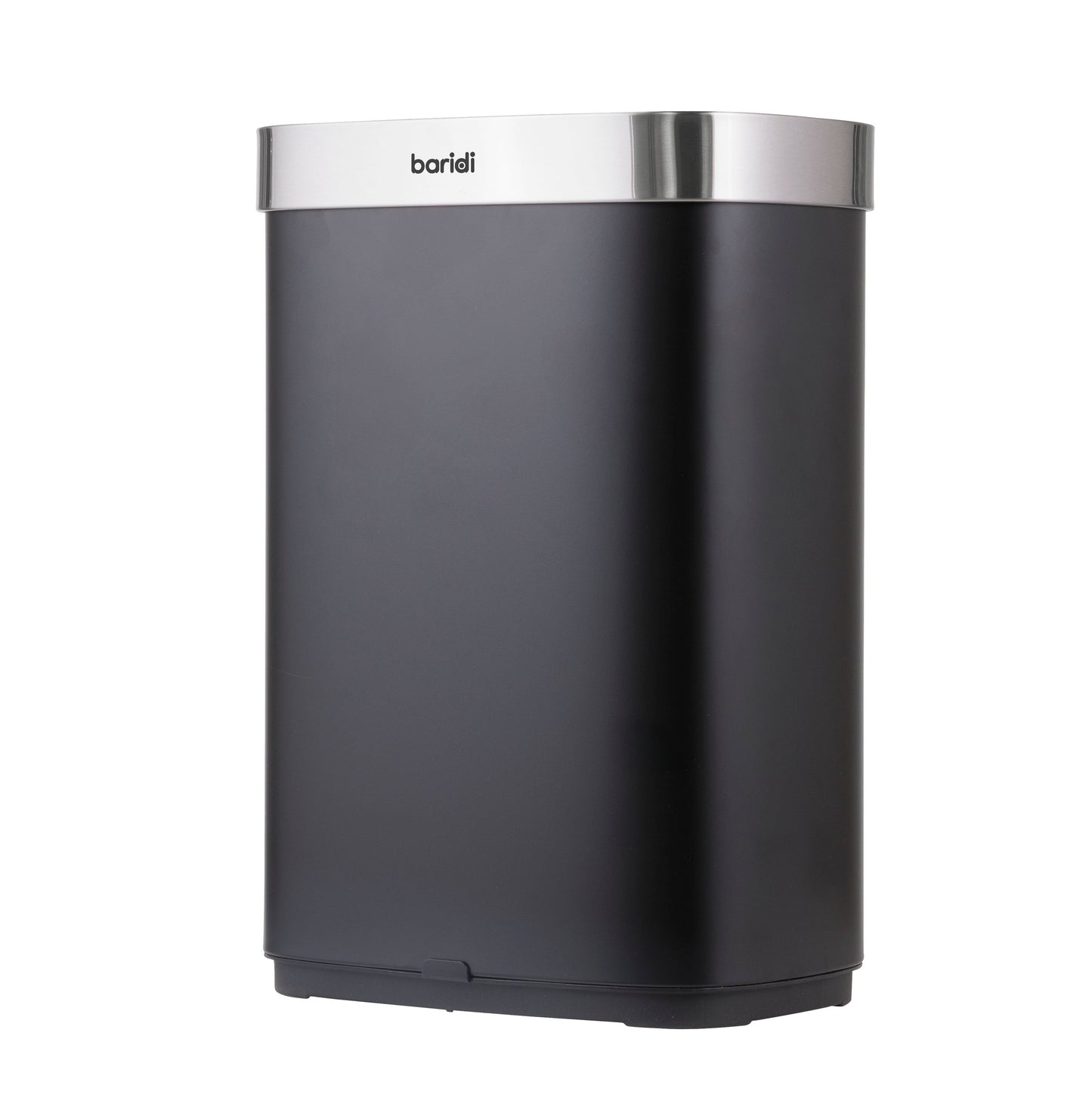 Baridi Sensor Bin, 65L Capacity, Black/Stainless Steel – DH282