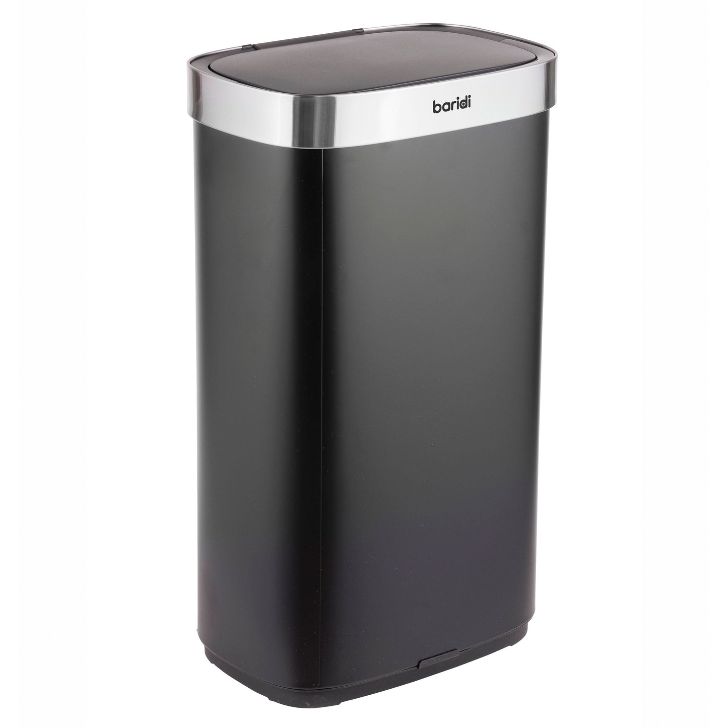 Baridi Sensor Bin, 80L Capacity, Black/Stainless Steel - DH283