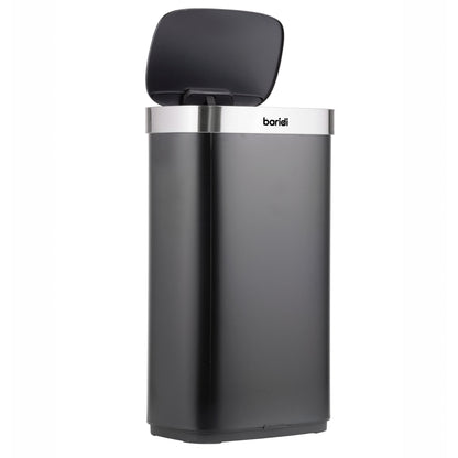Baridi Sensor Bin, 80L Capacity, Black/Stainless Steel - DH283