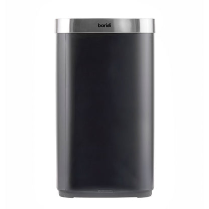 Baridi Sensor Bin, 80L Capacity, Black/Stainless Steel - DH283
