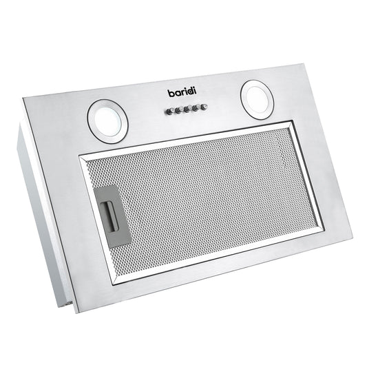 Baridi Built-In Cooker Hood 52cm with 5 Layer Filter, Stainless Steel - DH284