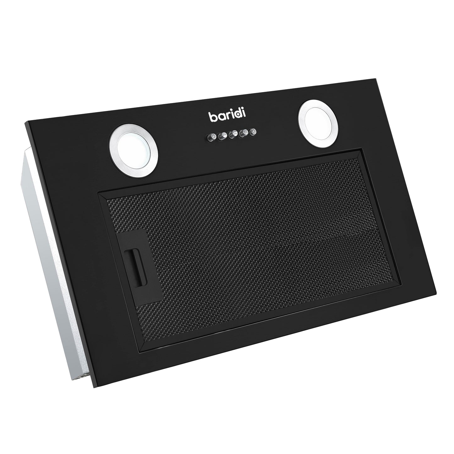 Baridi Built-In Cooker Hood 52cm with 5 Layer Filter, Black - DH285