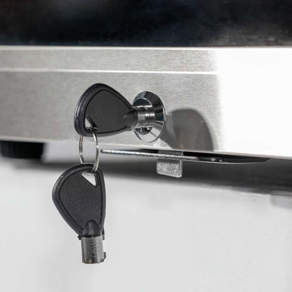 Baridi 85L Under Counter Drinks, Beer & Wine Cooler Fridge with Light, Stainless Steel - DH31