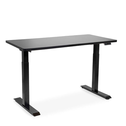 Black Electric Height Adjustable Standing Desk, 1400 x 700mm Dual Motor 100kg - DH34