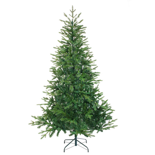 Artificial Hinged Christmas Tree, 7ft/210cm with 1400+ PE Tips & PVC Interior - DH46