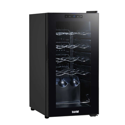 Baridi 15 Bottle Wine Fridge with Touch Controls & LED Light, Black - DH5