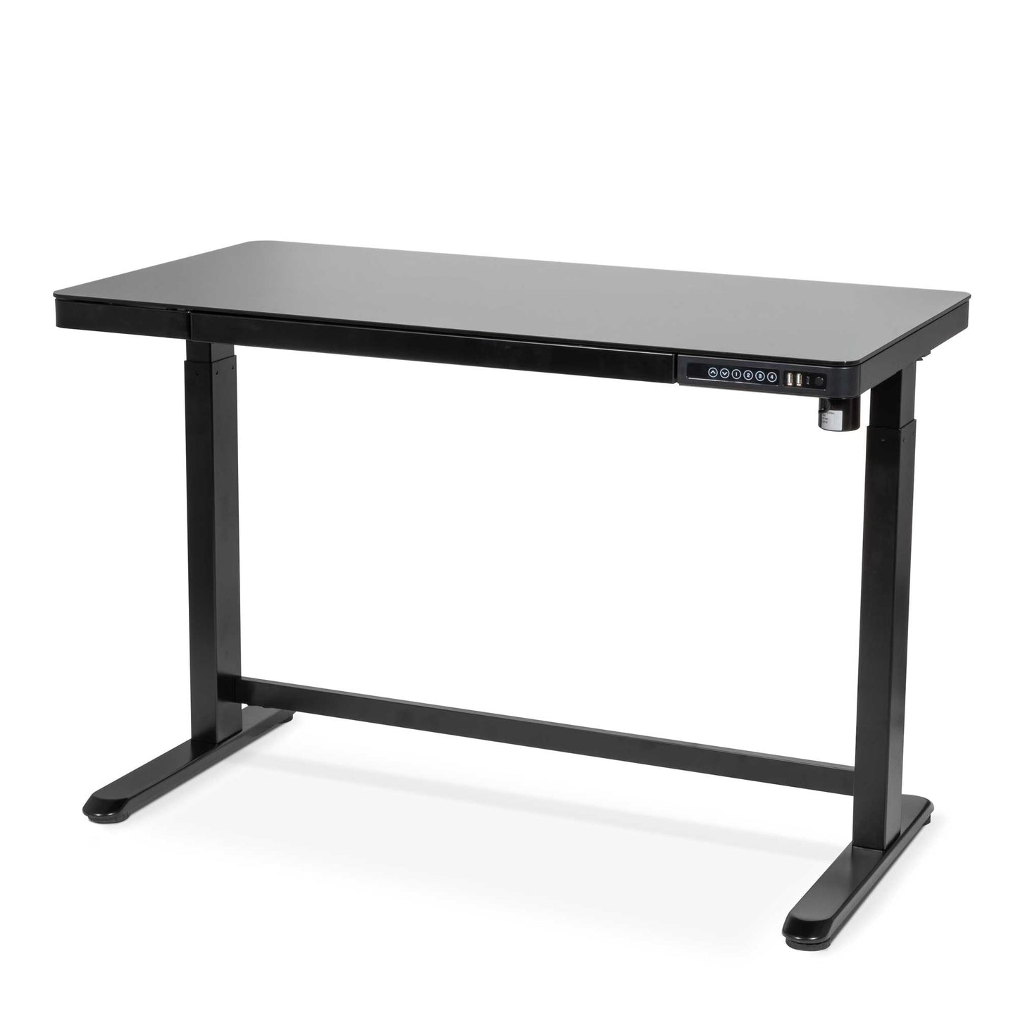 Height Adjustable Sit & Stand Desk, Electric Standing, Black, 1200 x 600mm - DH53