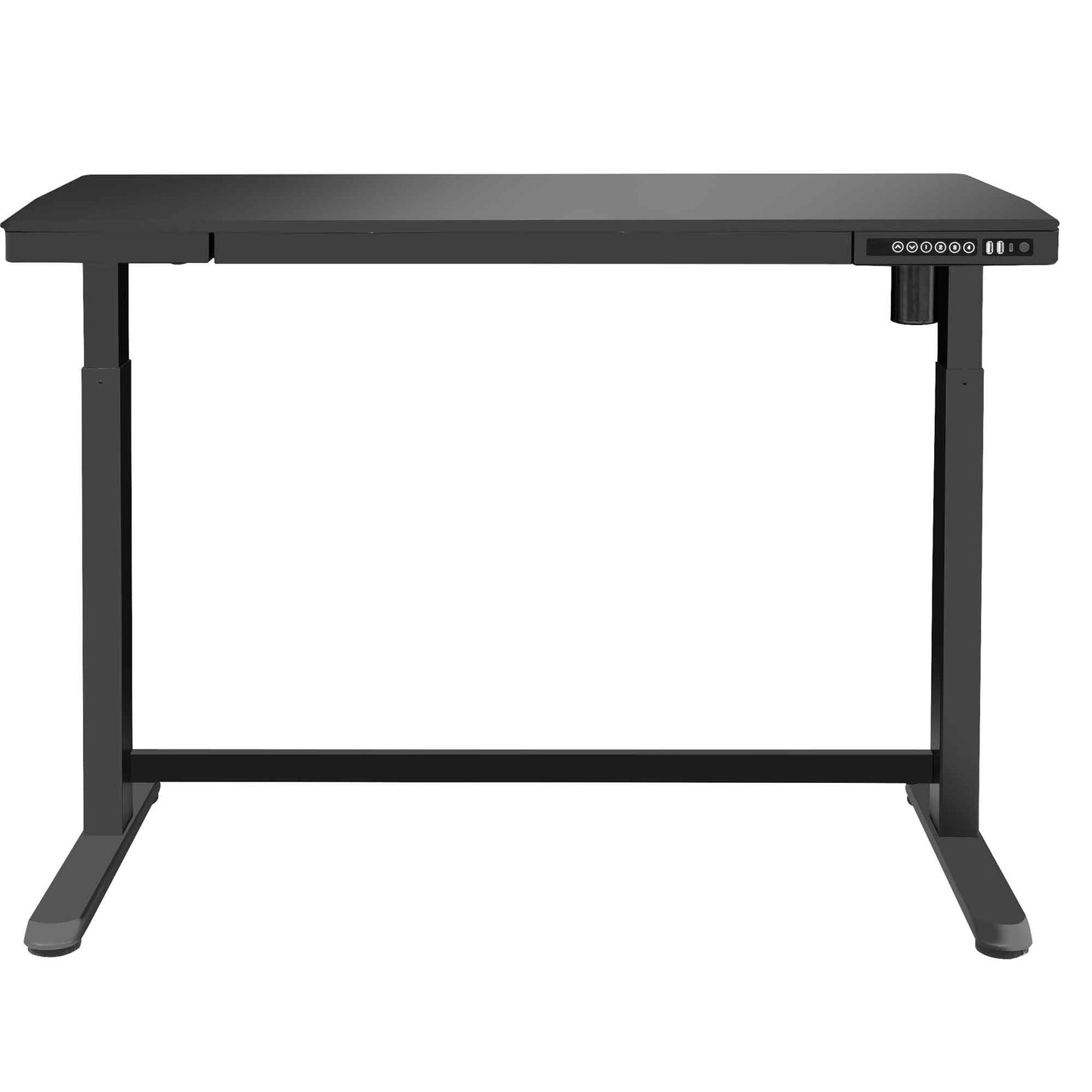 Height Adjustable Sit & Stand Desk, Electric Standing, Black, 1200 x 600mm - DH53