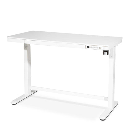 Height Adjustable Sit & Stand Desk with USB, Electric Standing, White, 1200 x 600mm - DH54