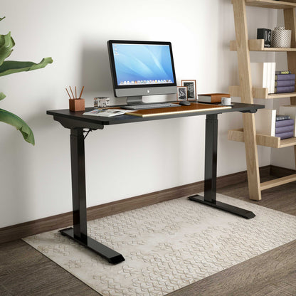 Height Adjustable Sit & Stand Desk, Electric Standing, Black, 1200 x 600mm - DH55