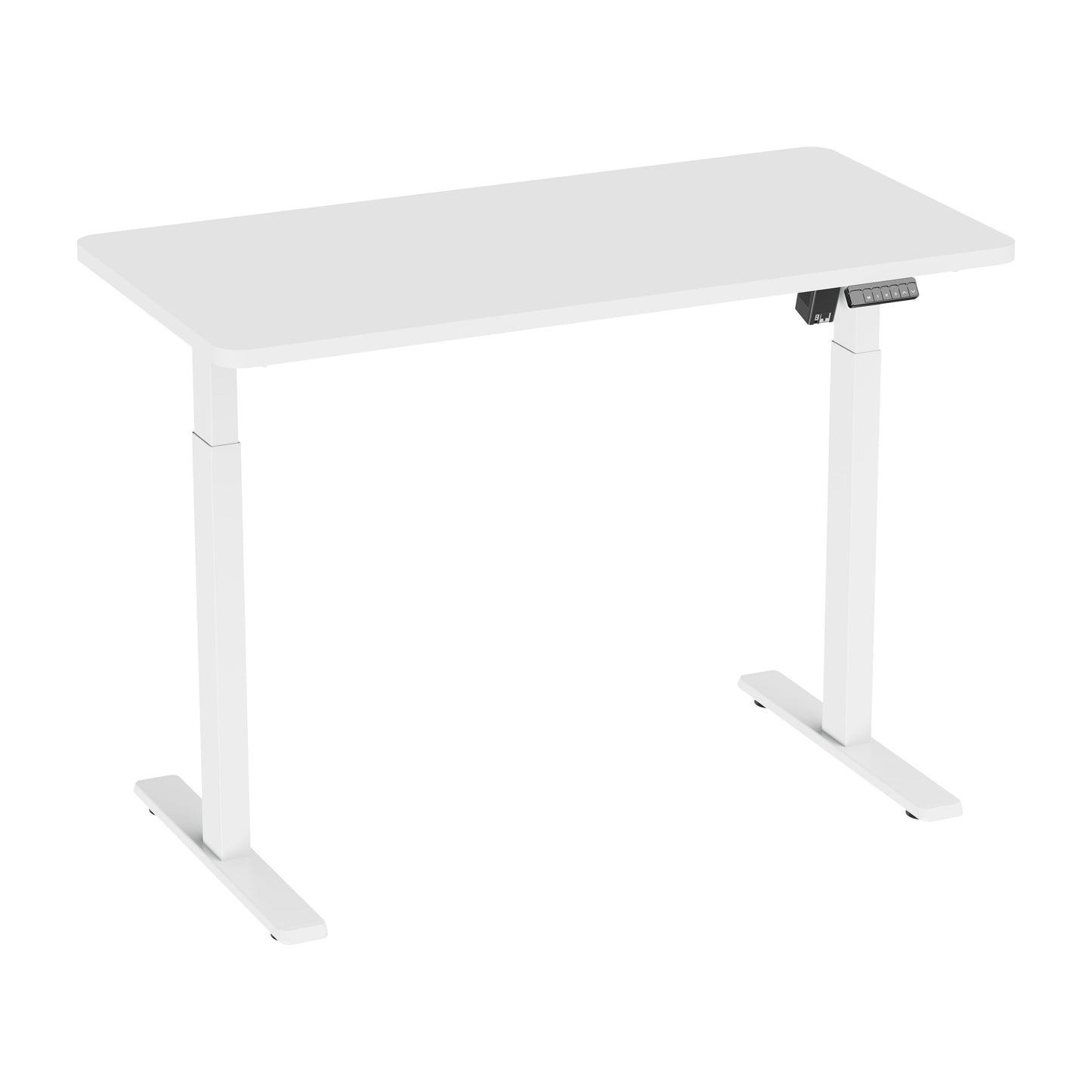 Height Adjustable Sit & Stand Desk, Electric Standing, White, 1200 x 600mm - DH56