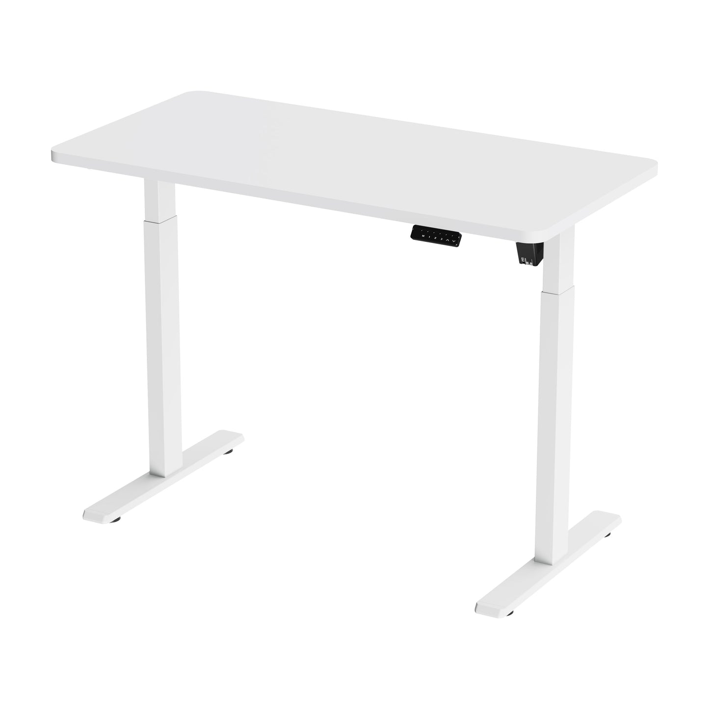 Height Adjustable Sit & Stand Desk, Electric Standing, White, 1200 x 600mm - DH56