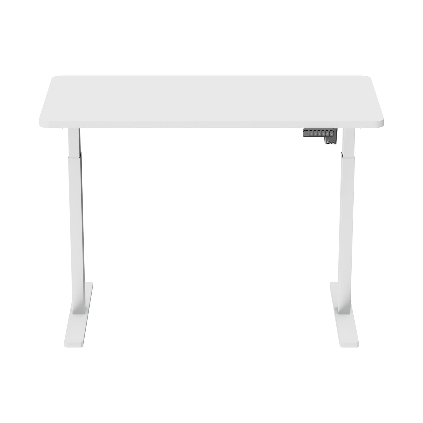 Height Adjustable Sit & Stand Desk, Electric Standing, White, 1200 x 600mm - DH56