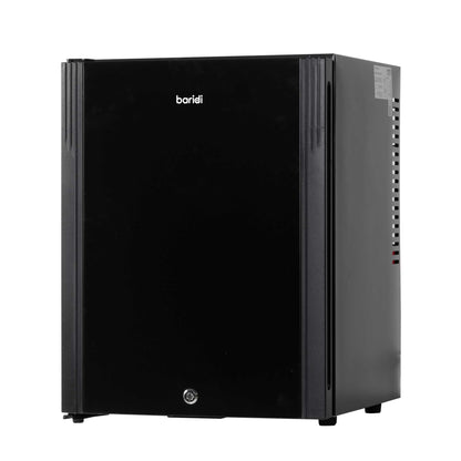 Baridi 35L Ultra Quiet Drinks Mini Fridge with LED Light, Black - DH58