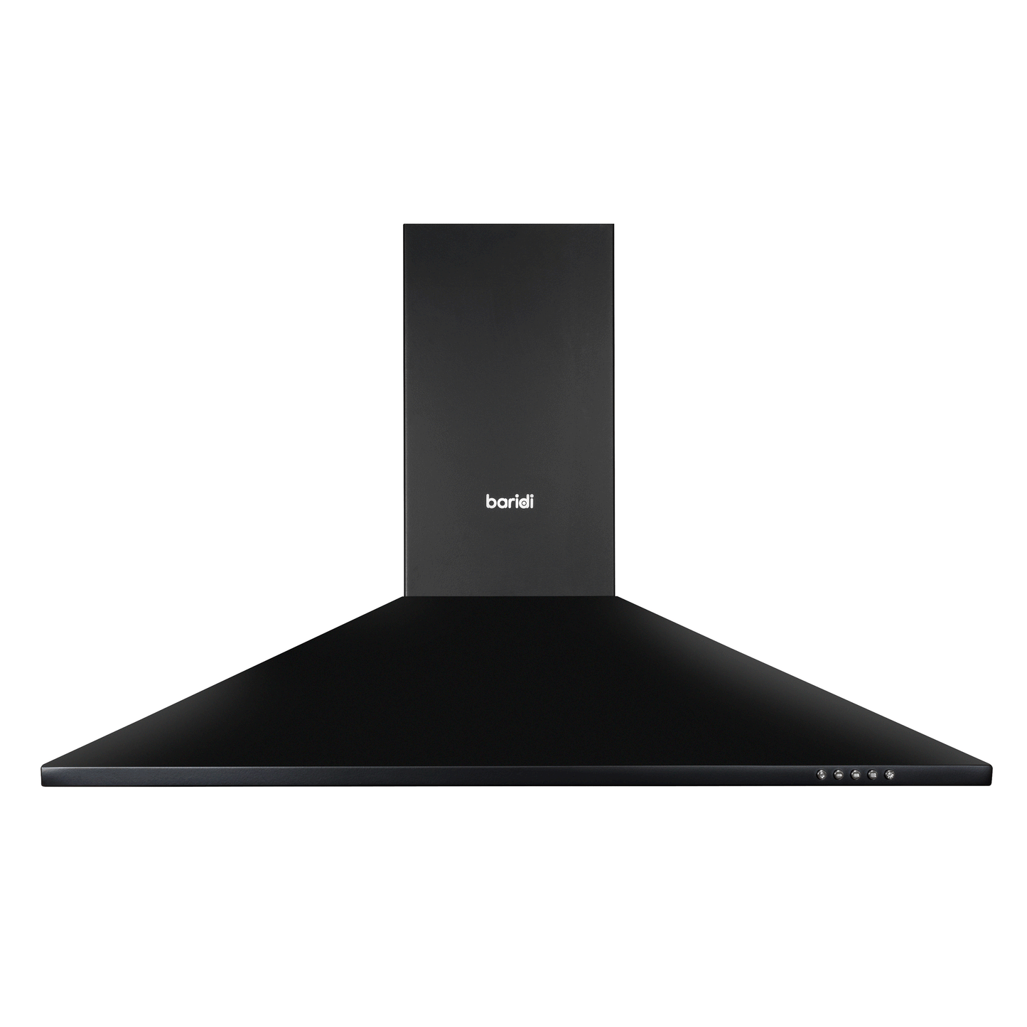 Baridi 90cm Chimney Style Cooker Hood with Carbon Filters, Black - DH59