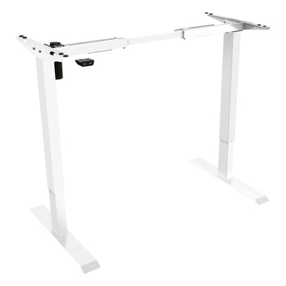 Single Motor Adjustable Sit & Stand Desk Frame, 70kg Capacity, White - DH64