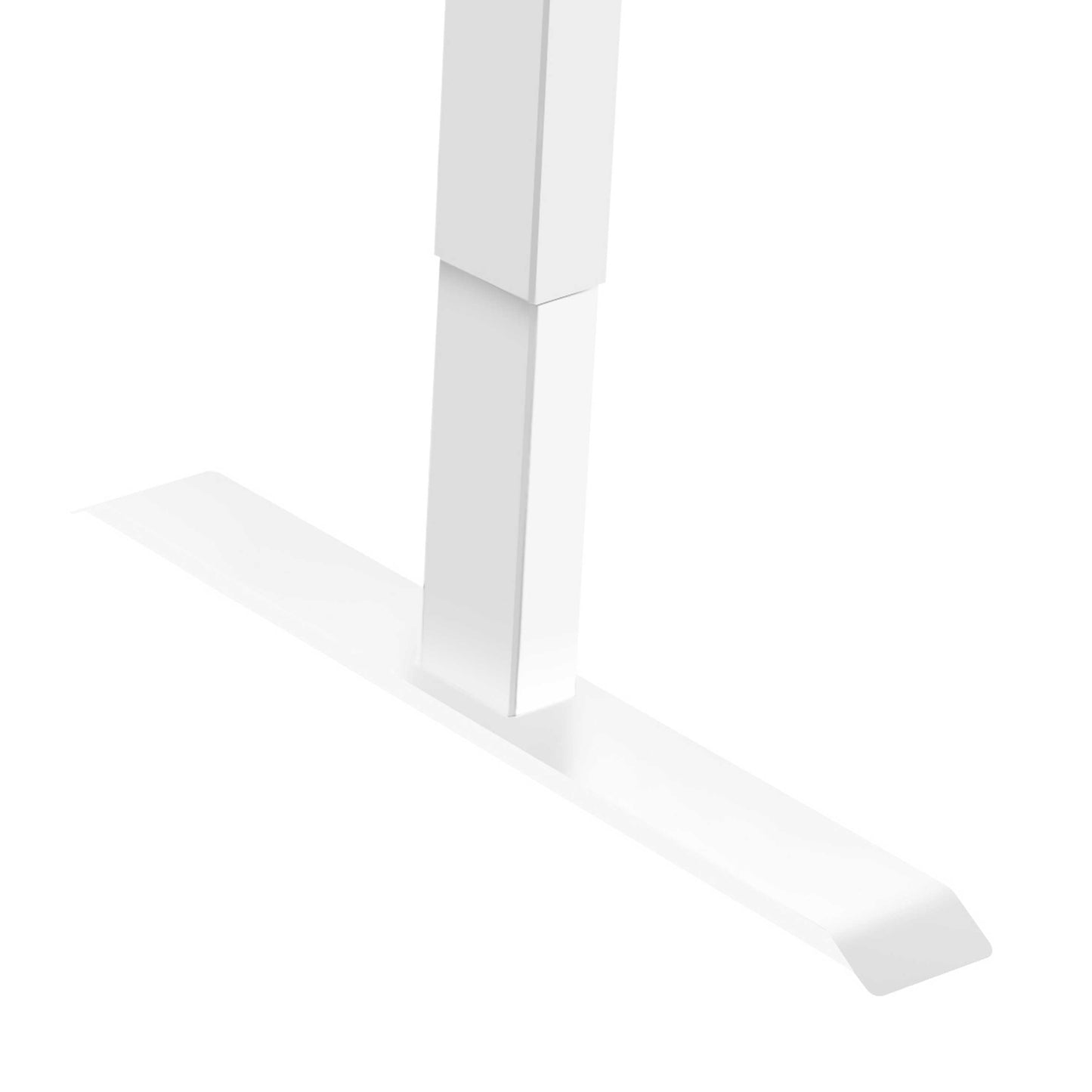 Single Motor Adjustable Sit & Stand Desk Frame, 70kg Capacity, White - DH64