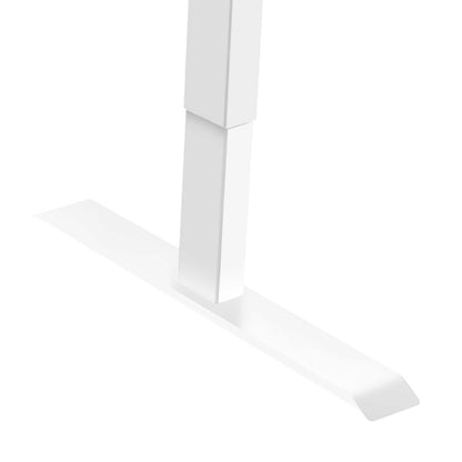 Single Motor Adjustable Sit & Stand Desk Frame, 70kg Capacity, White - DH64