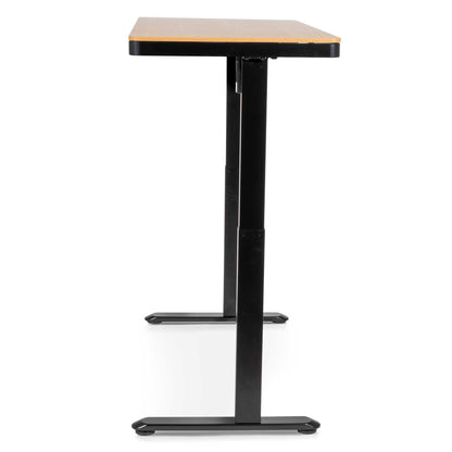 Single Motor Height Adjustable Sit & Stand Desk, Oak, 1200 x 600mm - DH65