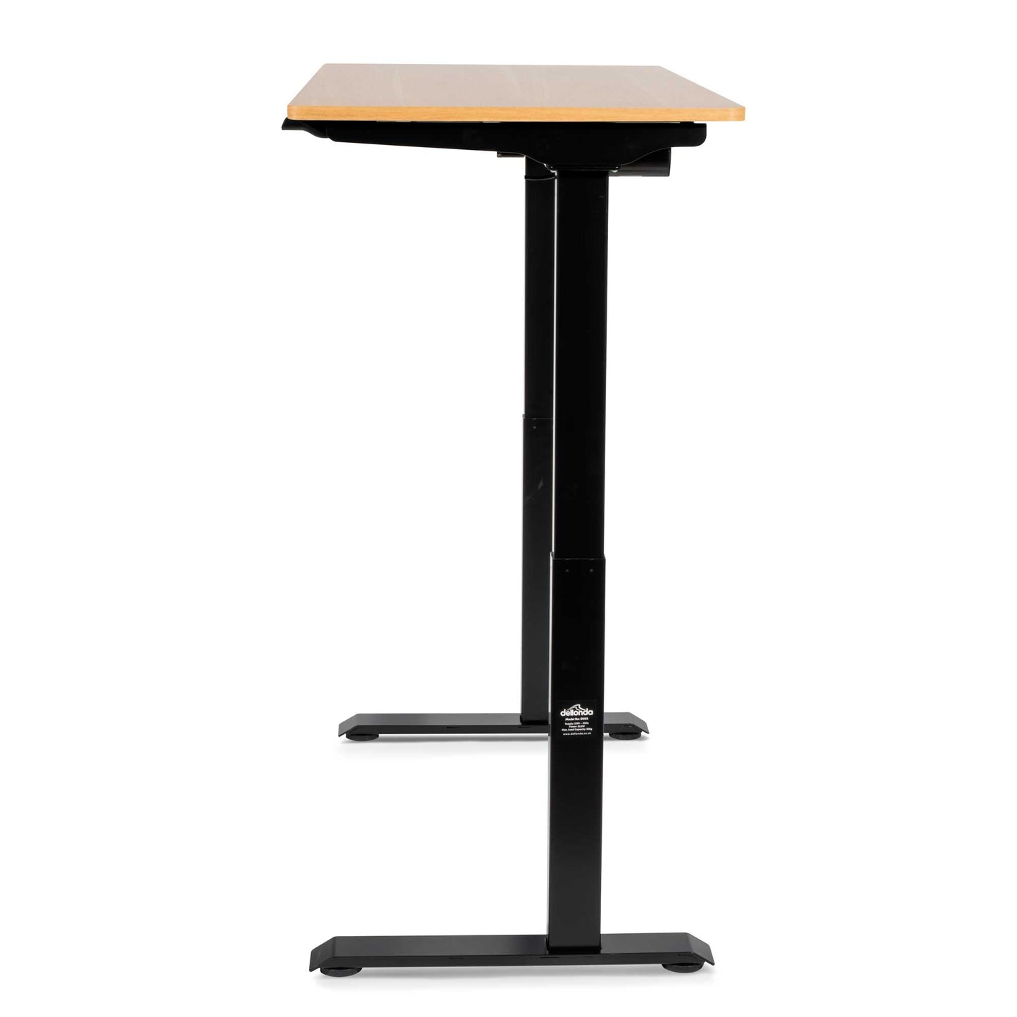 Single Motor Height Adjustable Sit & Stand Desk, Oak, 1200 x 600mm - DH66