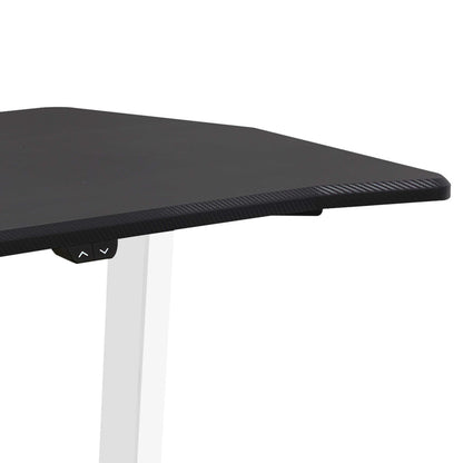Single Motor Height-Adjustable Electric Sit & Stand Gaming Desk with Carbon Fibre Desktop - DH70