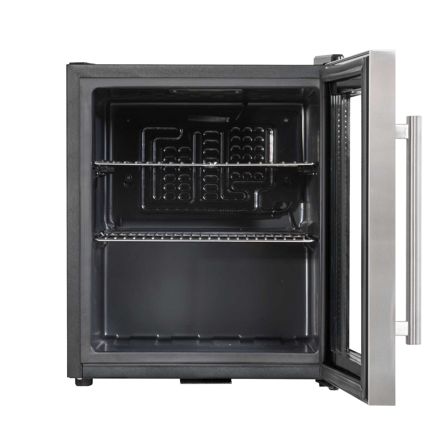 Baridi 50L Mini Drinks & Beer Fridge/Wine Cooler with LED Light, Stainless Steel - DH75