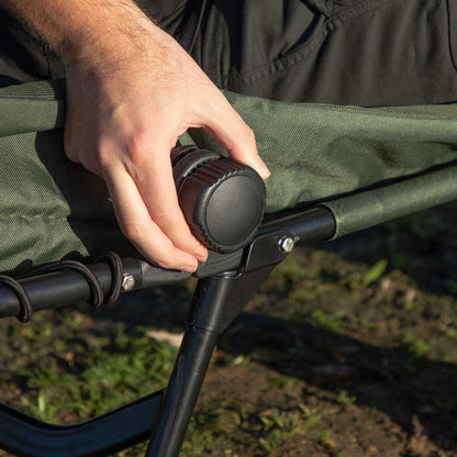 Deluxe Wide Adjustable Bedchair Fleece Mattress & Pillow 6 Adjustable Feet - DL78