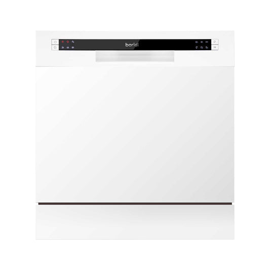 Baridi Compact Tabletop Dishwasher 8 Place Settings, 6 Programmes, Low Noise, 8L - White - DH86
