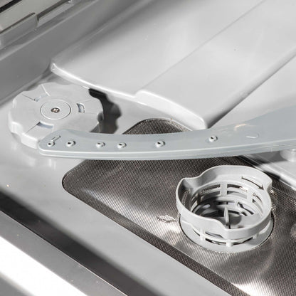 Baridi Compact Tabletop Dishwasher 8 Place Settings, 6 Programmes, Low Noise, 8L - Silver - DH87