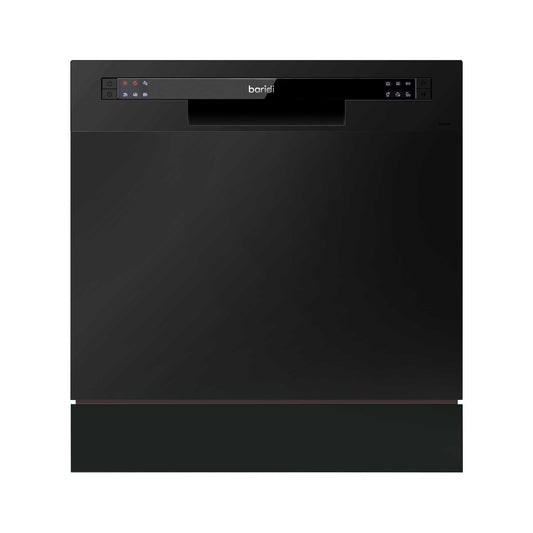 Baridi Compact Tabletop Dishwasher 8 Place Settings, 6 Programmes, Low Noise, 8L - Black - DH88