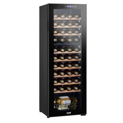 Baridi 44 Bottle Dual Zone Wine Cooler, Fridge, Touch Screen Controls, Wooden Shelves, LED - DH92