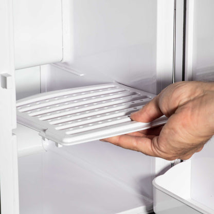 Baridi 15L Mini Fridge Cooler, 12V/230V, For Makeup, Cars, Bedrooms, Camping, White - DH94