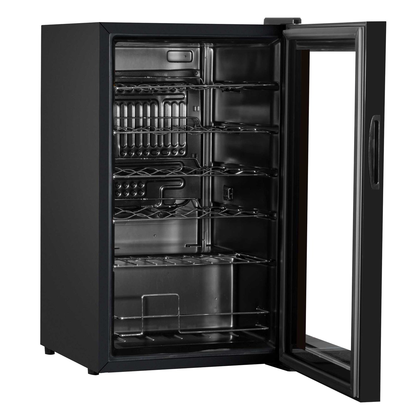 Baridi 24 Bottle Wine Cooler Fridge with Digital Touch Screen Controls & LED Light, Black - DH9
