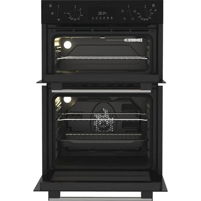 Indesit Built-in Electric Fan Double Oven | DII10DB | Black