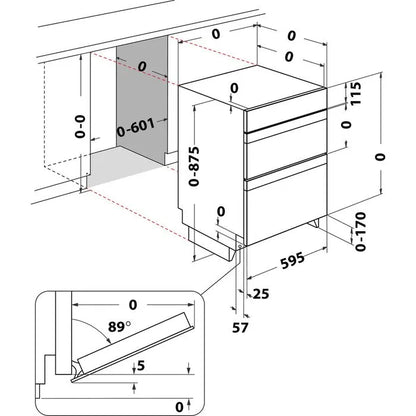 Indesit Built-in Electric Fan Double Oven | DII10DIX | Stainless Steel