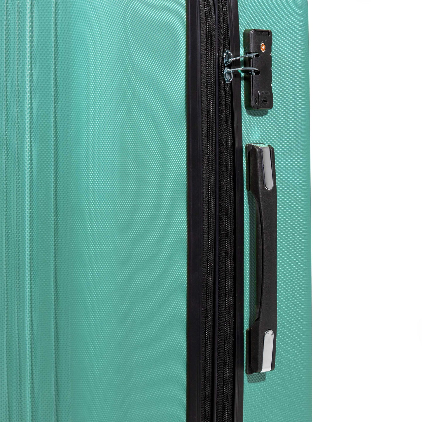 3-Piece Lightweight Luggage Suitcase Trolley Set ABS TSA Lock - Teal - DL126
