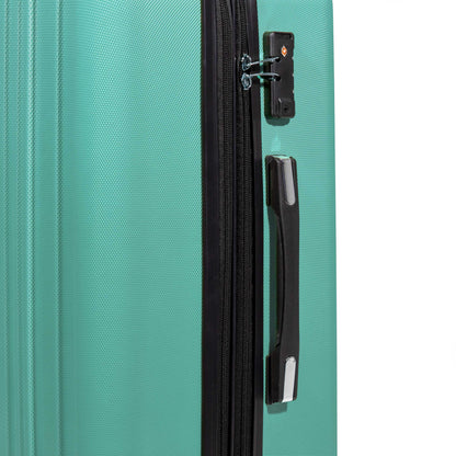 3-Piece Lightweight Luggage Suitcase Trolley Set ABS TSA Lock - Teal - DL126