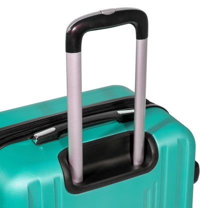 3-Piece Lightweight Luggage Suitcase Trolley Set ABS TSA Lock - Teal - DL126