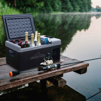 15L Portable Car Fridge, Freezer, Cool Box, 12/24V Compressor - DL12