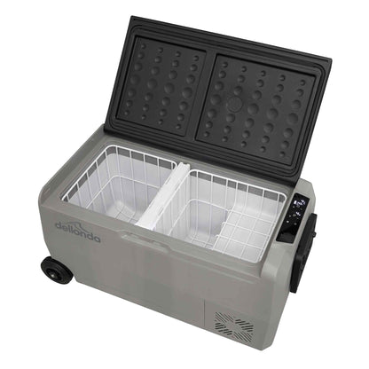 Dellonda 36L Portable Car Fridge, Freezer, 12/24/230V Dual Zone Compressor - DL131