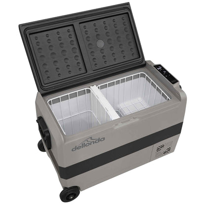 50L Portable Car Fridge, Freezer, 12/24/230V Dual Zone Compressor - DL132