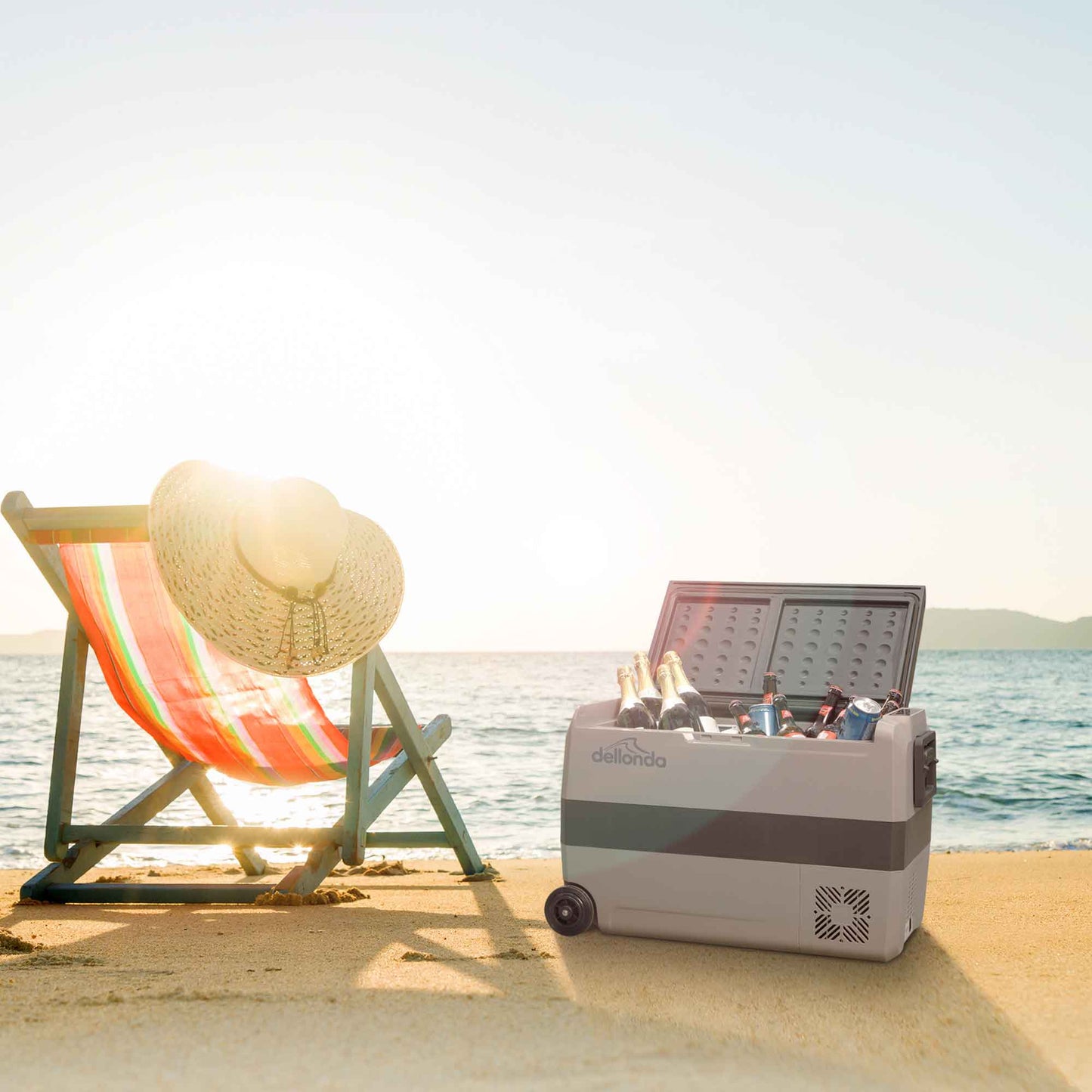 50L Portable Car Fridge, Freezer, 12/24V Dual Zone Compressor - DL14