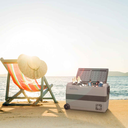 50L Portable Car Fridge, Freezer, 12/24V Dual Zone Compressor - DL14