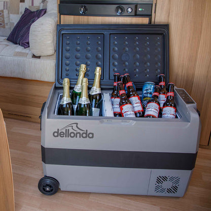 50L Portable Car Fridge, Freezer, 12/24V Dual Zone Compressor - DL14