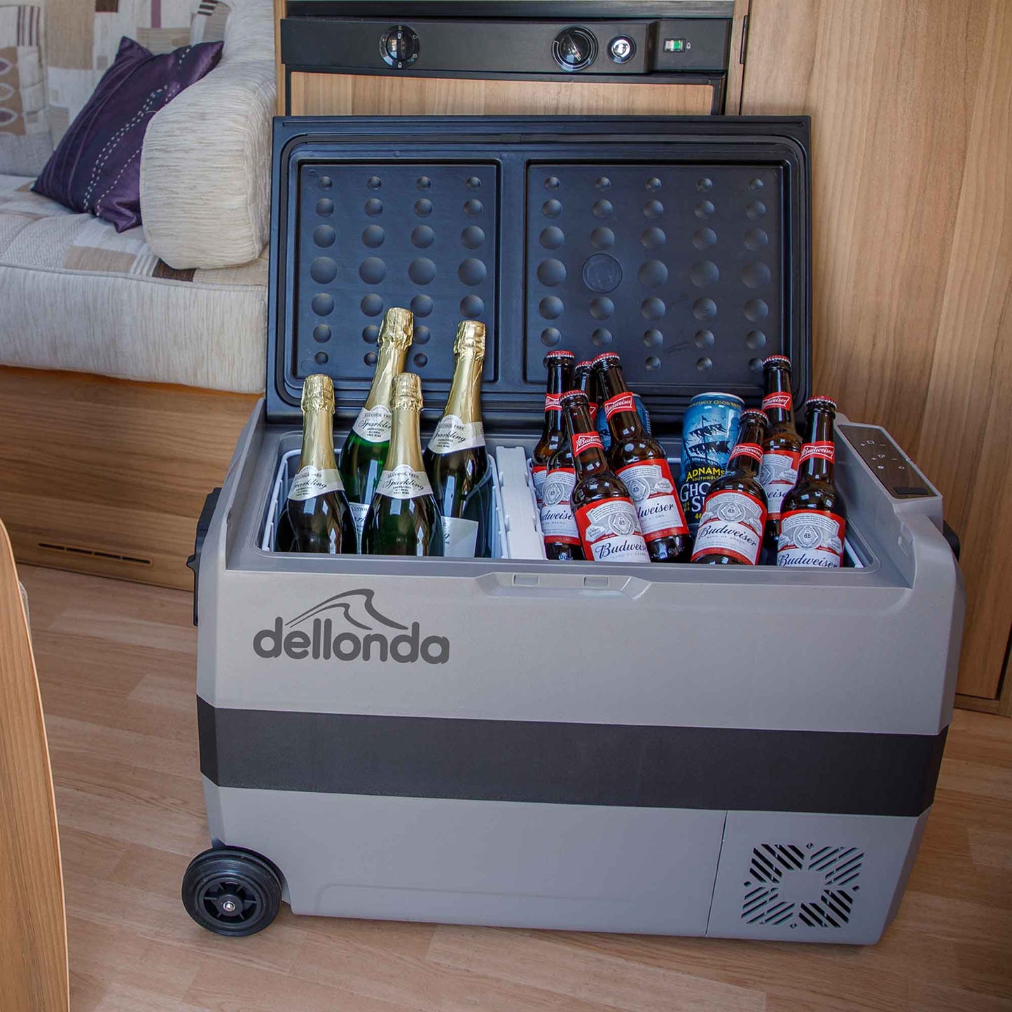 50L Portable Car Fridge, Freezer, 12/24/230V Dual Zone Compressor - DL132