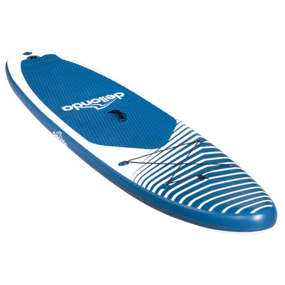Inflatable Stand Up Paddle Board, SUP, Blue/White, 10'2", Leash, Pump, Carry Bag, DL153